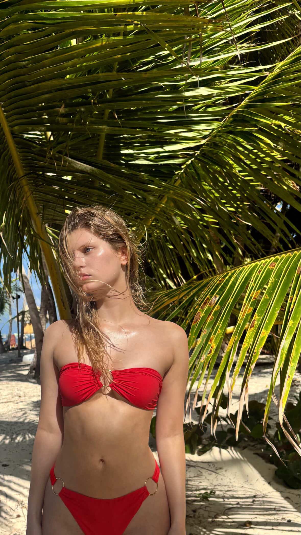 Top Mimi rouge